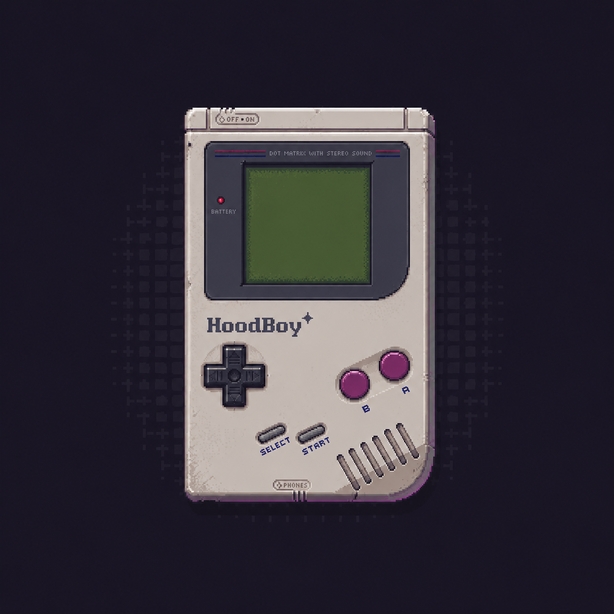 HoodBoy Game Boy inspired brand artwork
